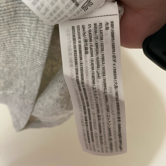 Hollister Gray Ribbon Ribbed Tank Top Size Small - Picture 5 of 5